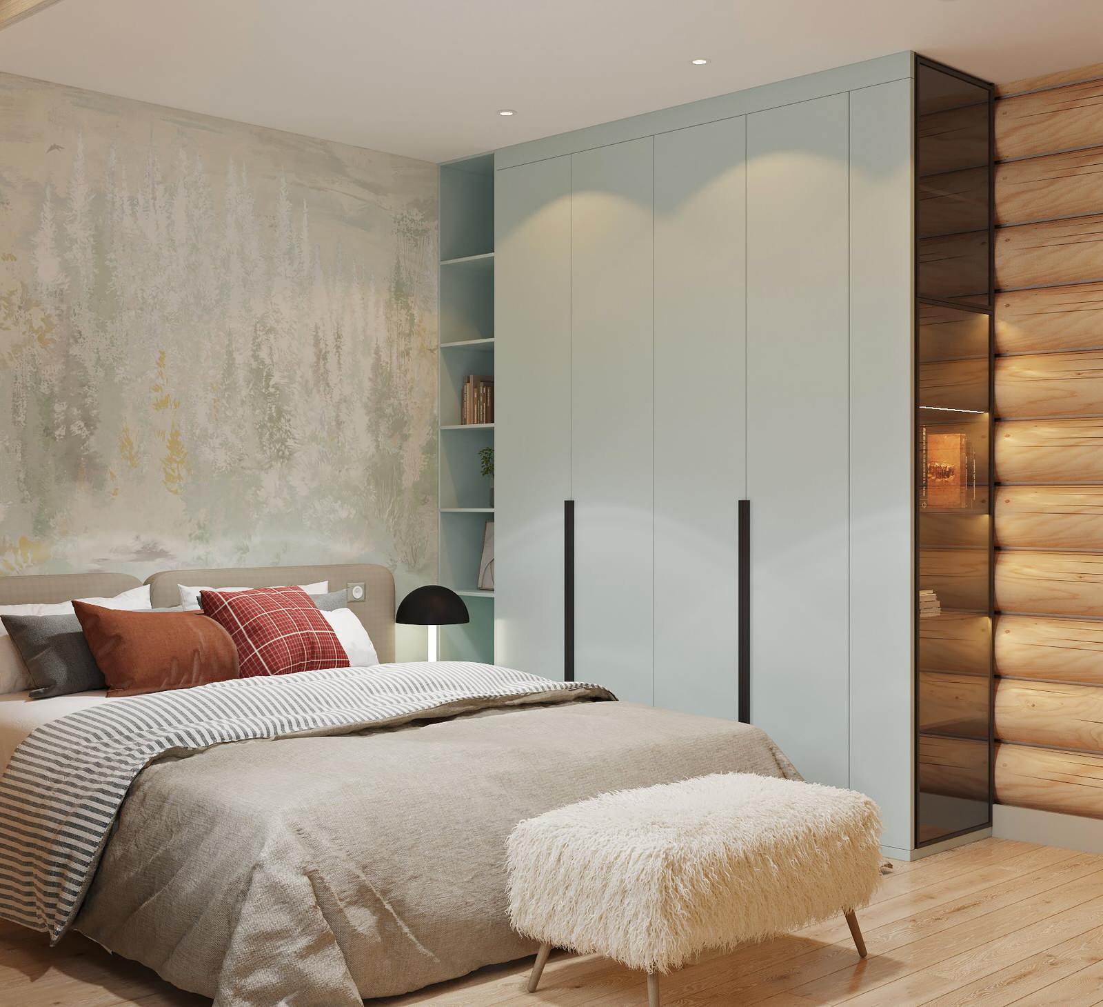 Дизайн проект дома из рубленного бревна