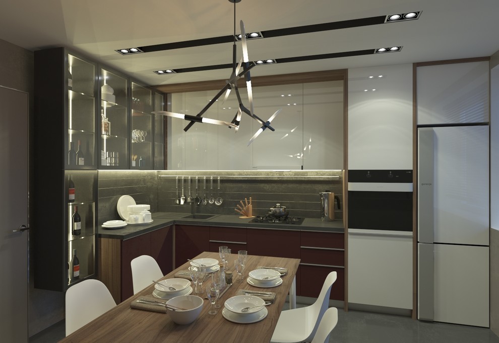 Проект кухни для двухкомнатной квартиры