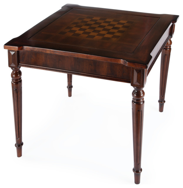 Vincent Multi-Game Card Table, Dark Brown