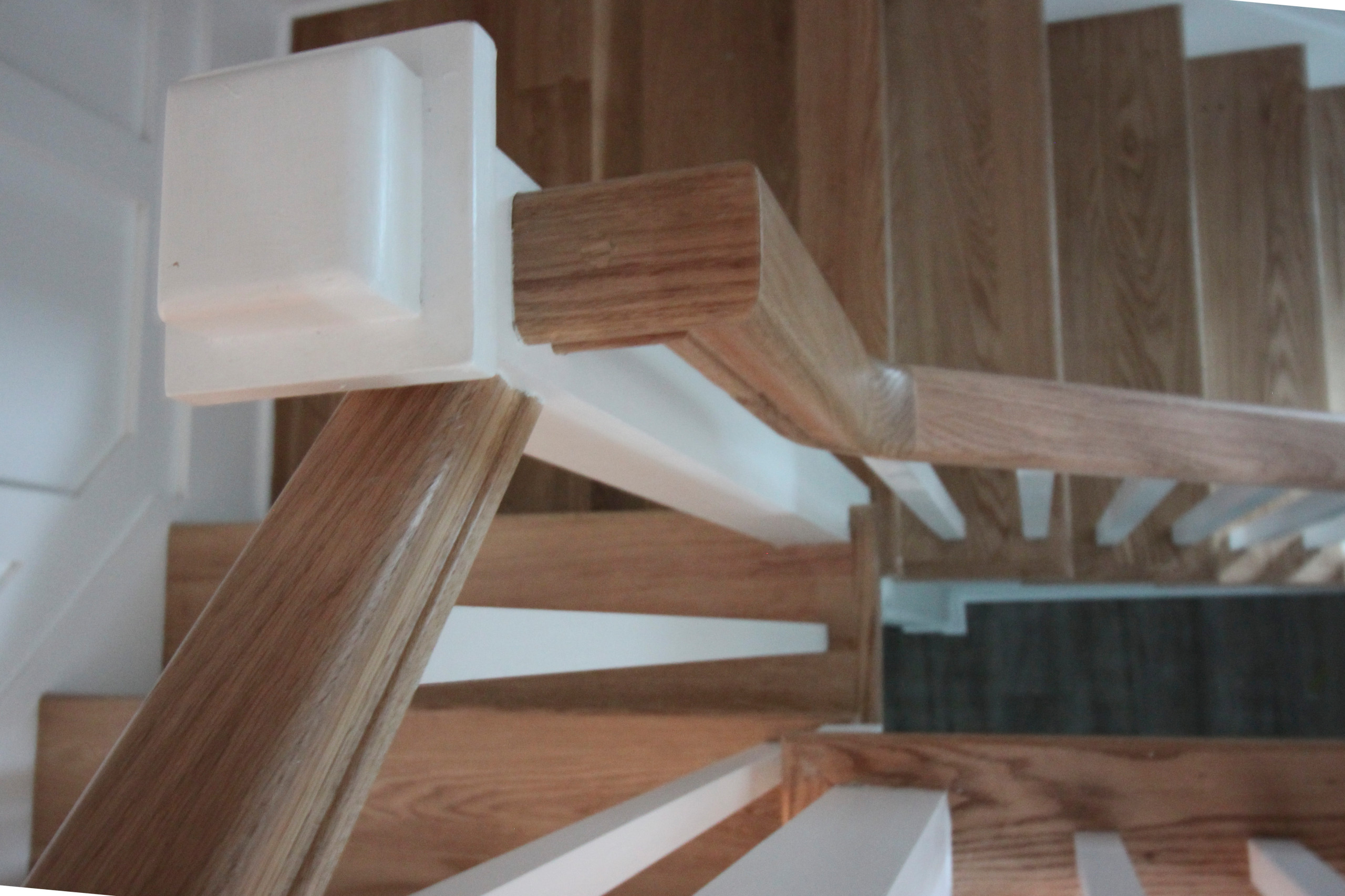 29_Beautiful Oak & White Staircase in Inviting and Quaint Home, Arlington VA 222