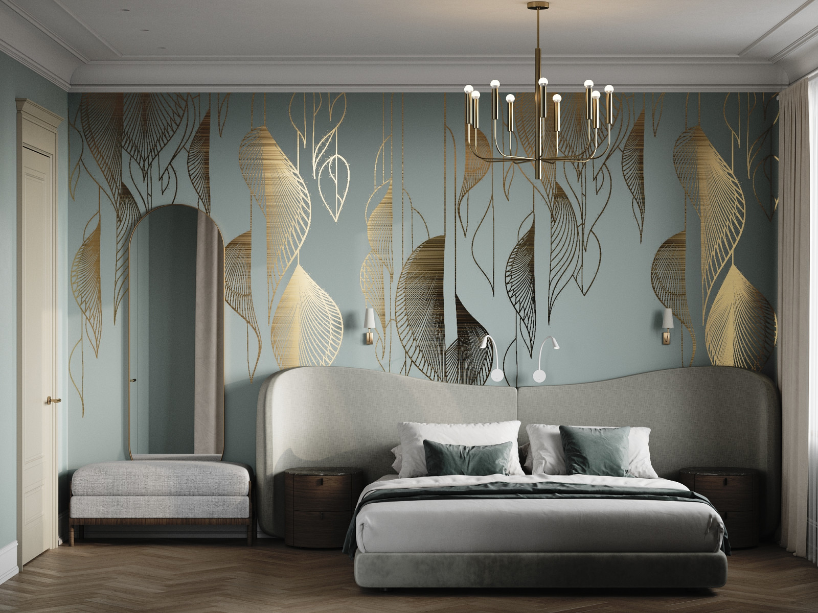 интерьер квартиры для элегантной пары