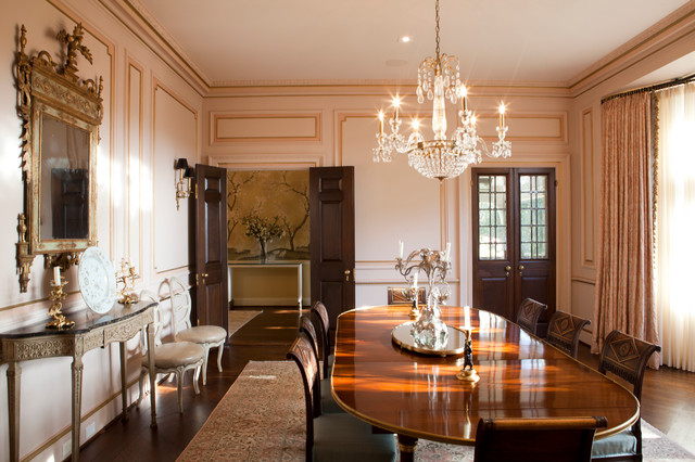 1920 Dining Room Red Wallpaper Stripe