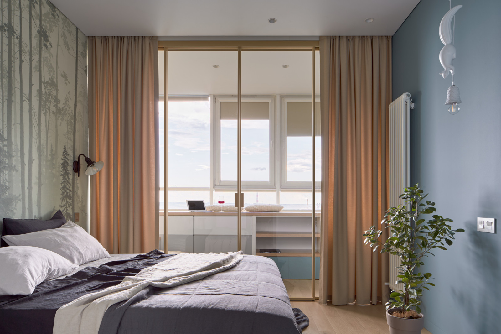 Классная двушка с кухней на лоджии 53 м²