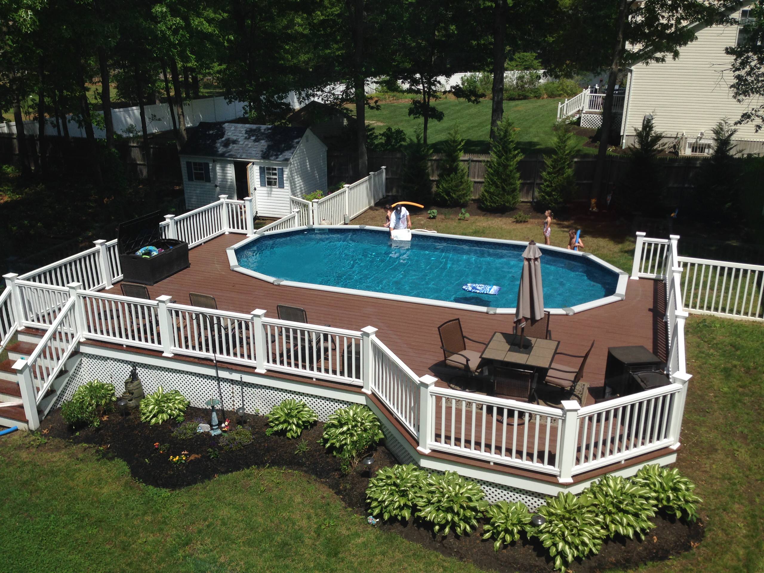 Semi Inground Pool Houzz