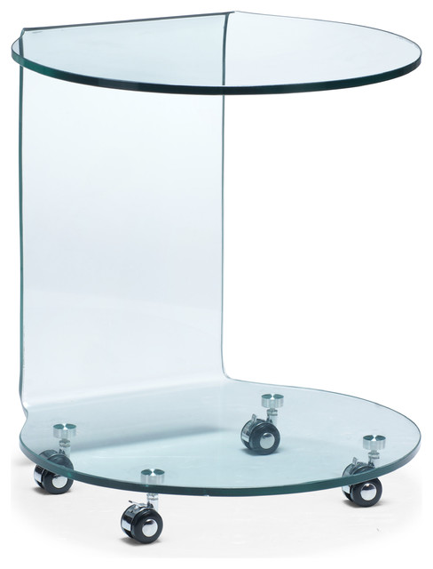 Corwin Bent Glass Side Table