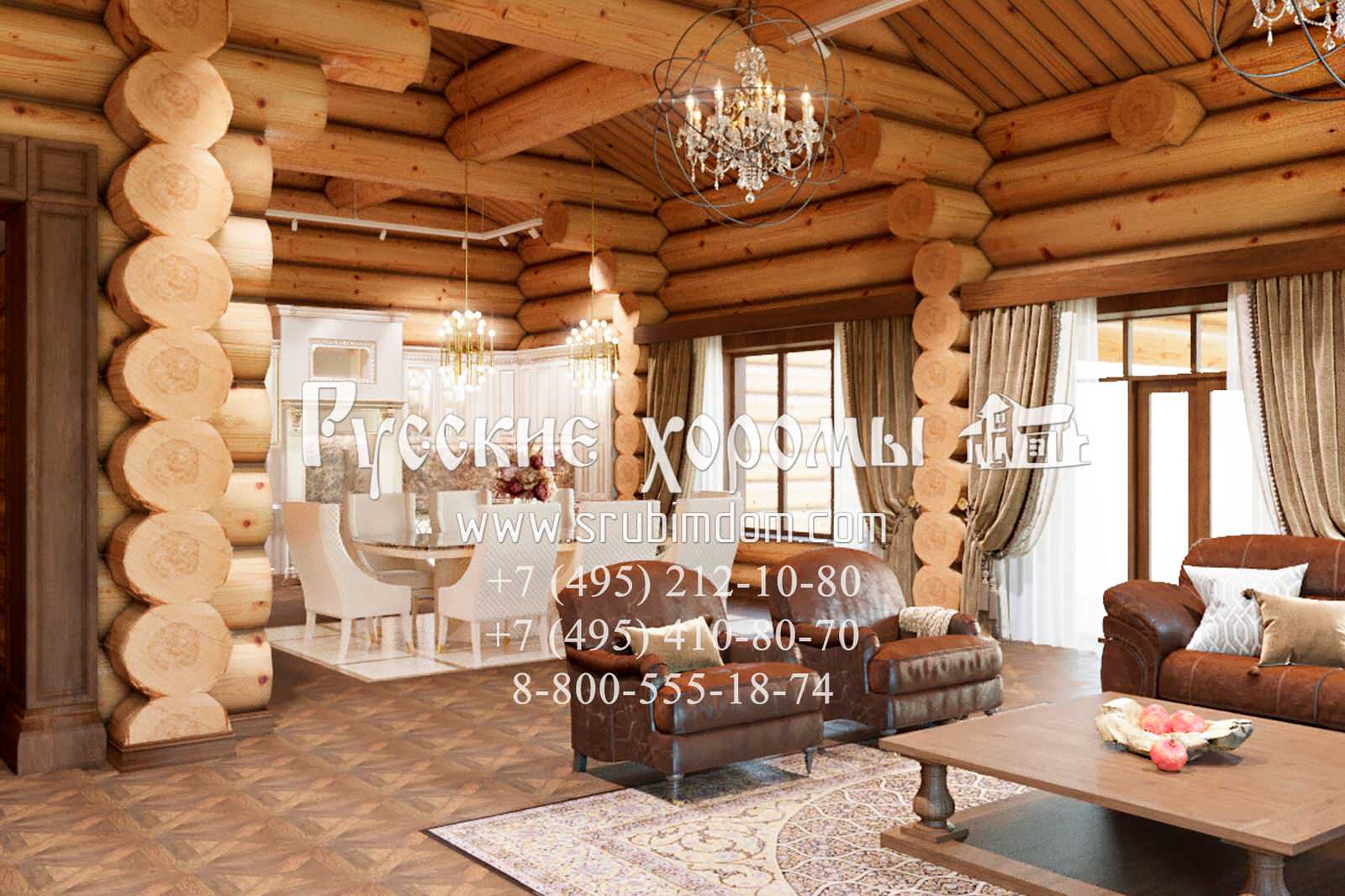 Дизайн гостиной с камином