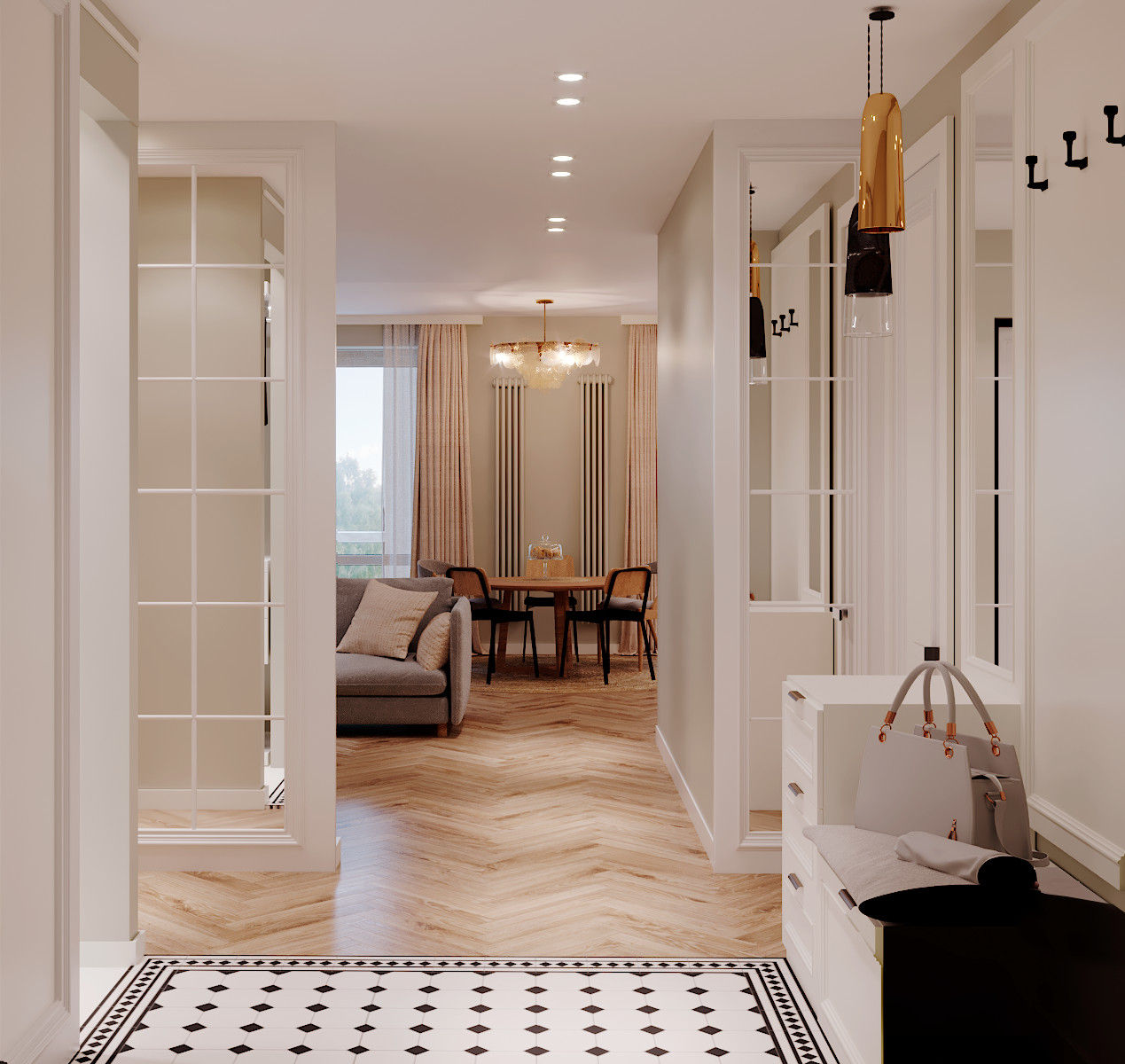 Квартира в мягких оттенках