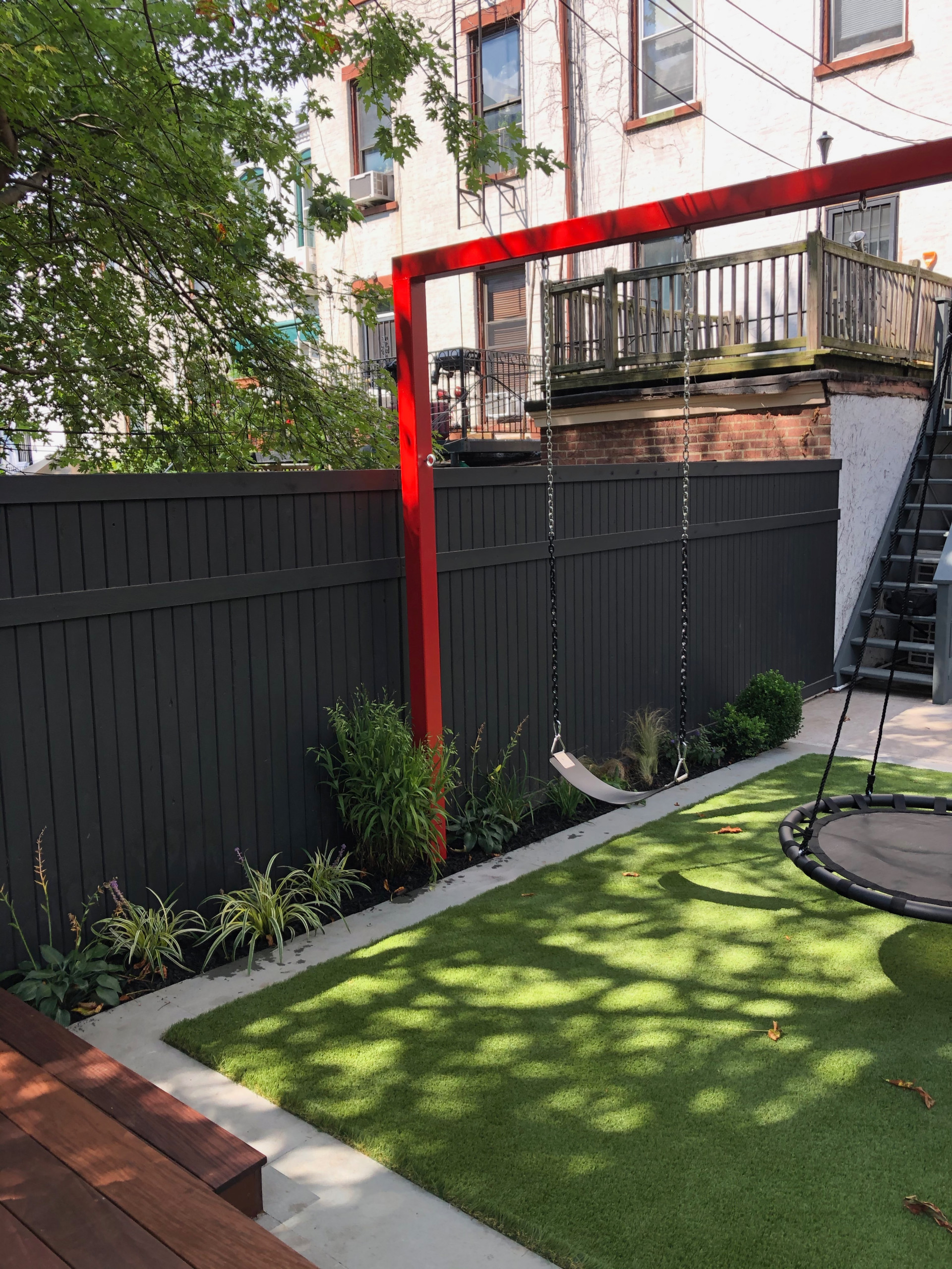 Kids Garden in a Shady  Backyard