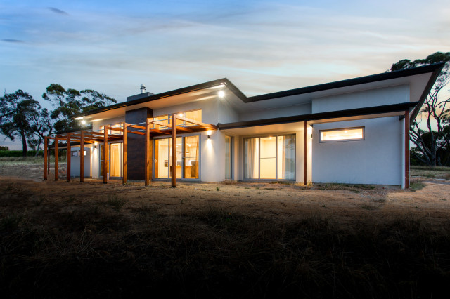 MODERN AUSTRALIAN OFFGRID HOME modern-fasad