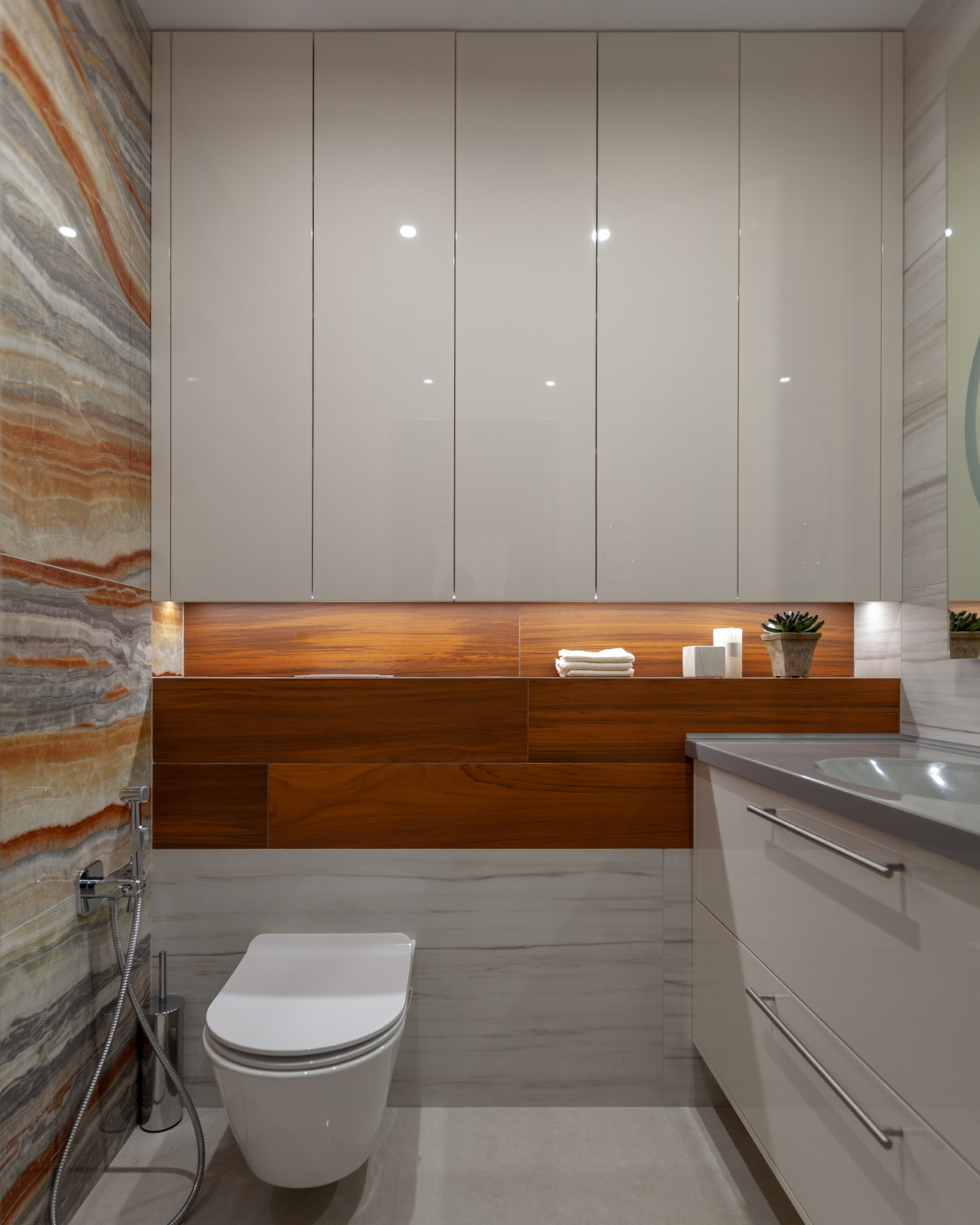 Дизайн-проект пентхауса в ЖК Европейский берег с высотой потолка 5,8 м.