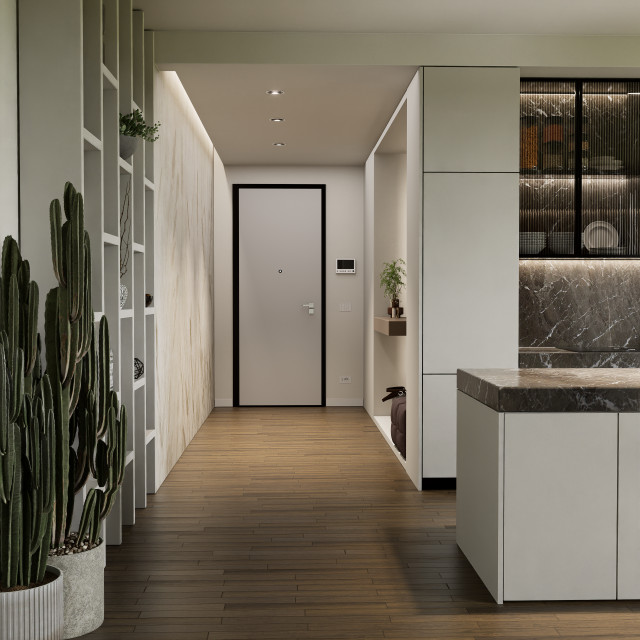 Cucina B_G modern-eingang