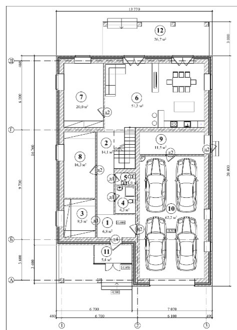 Двухэтажный кирпичный дом в п. Близкий