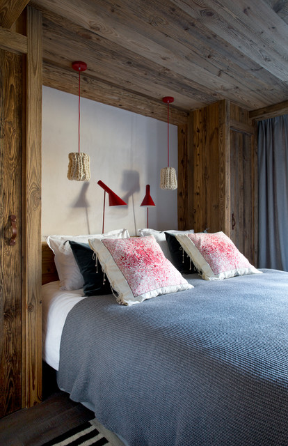 CHALET A VAL D'ISERE rustik-sovrum