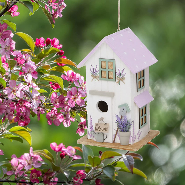 Birdhouse, 9.75 Inches Farmhouse Birdhouses by Whole House Worlds