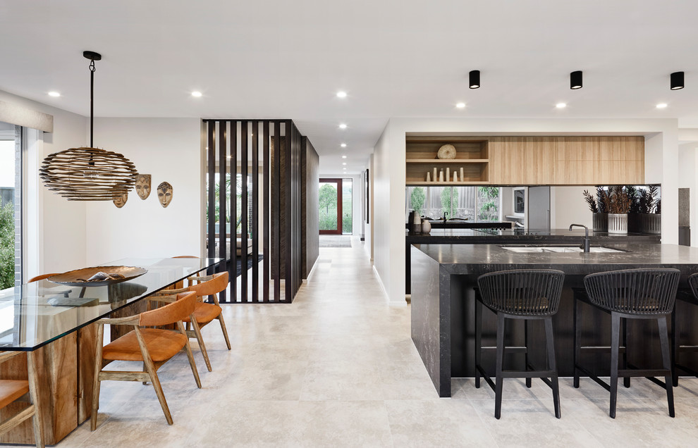 Design ideas for a modern kitchen in Sydney.