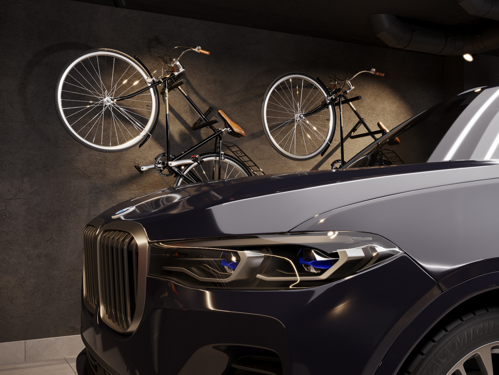 Гараж на две машины в частном доме