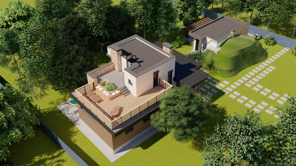 Вид с птичьего полёта. День