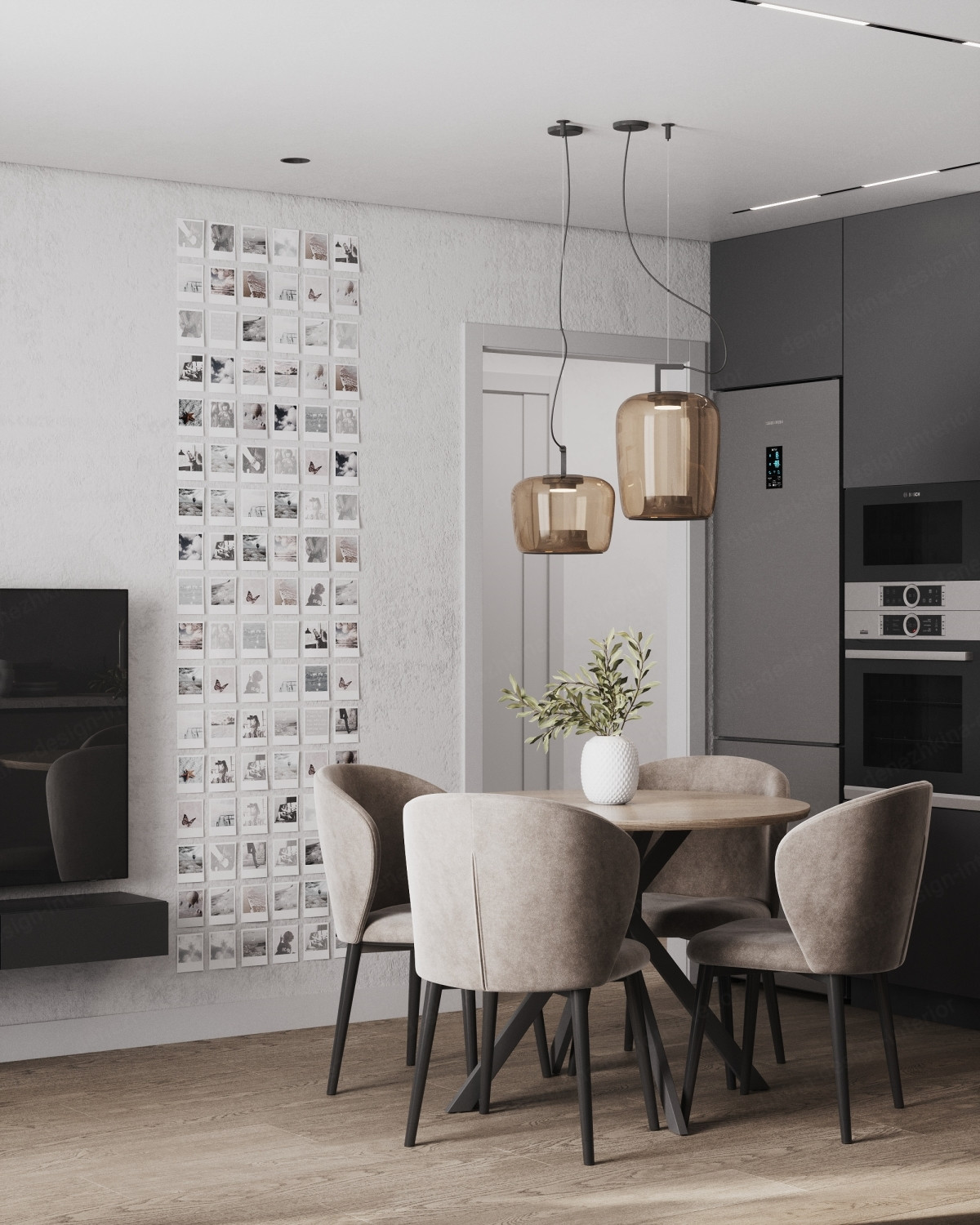 Дизайн проект 3 комнатной квартиры - Красногорск