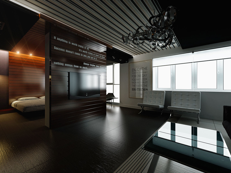 ИНТЕРЬЕР ОДНОКОМНАТНОЙ КВАРТИРЫ В ЖК «АДМИРАЛЬСКИЙ»