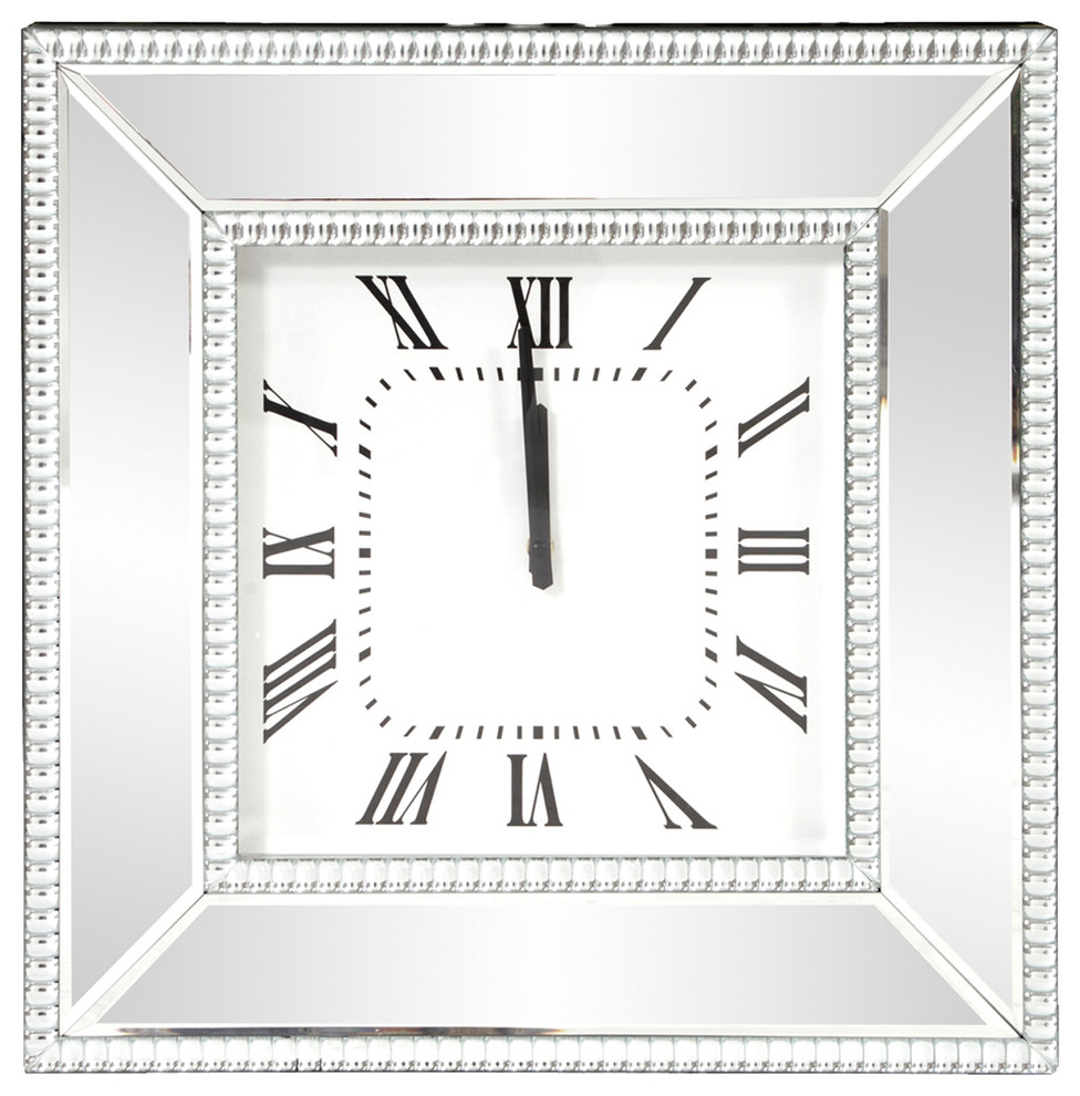 Howard Elliott Mirrored Wall Clock - Contemporary - Wall Clocks - by ...