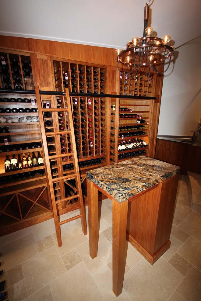 Inspiration for a modern wine cellar in Brisbane.