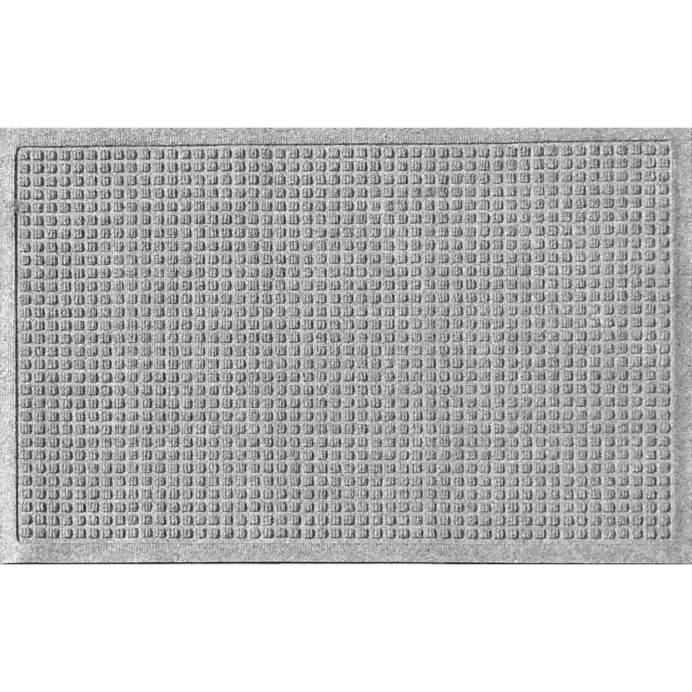 Squares 2x3 Indoor/Outdoor Door Mat, Medium Gray