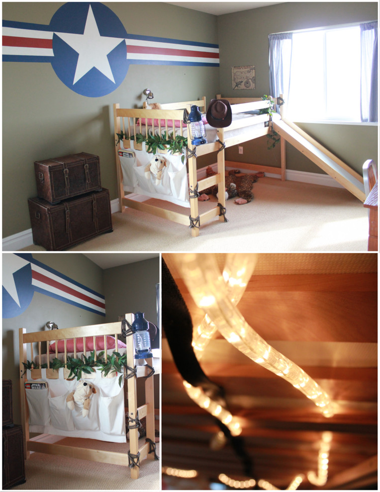 This is an example of an eclectic kids' room in Salt Lake City.