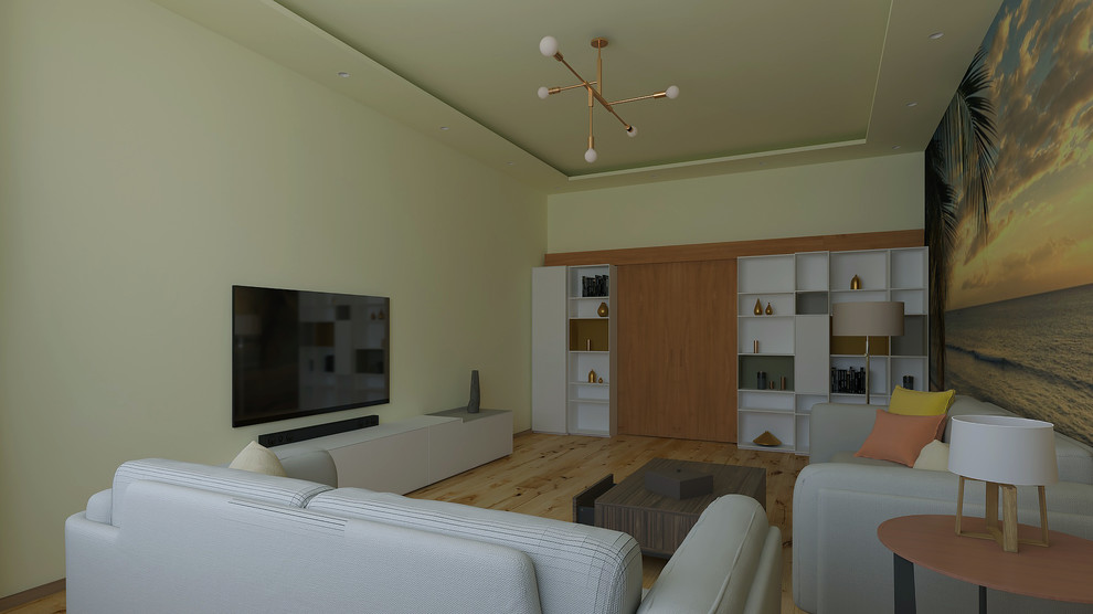 визуализация гостиной