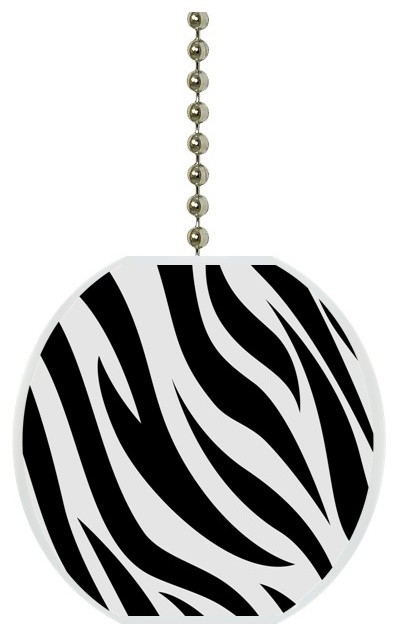 Zebra Print Ceiling Fan Pull Contemporary Ceiling Fan