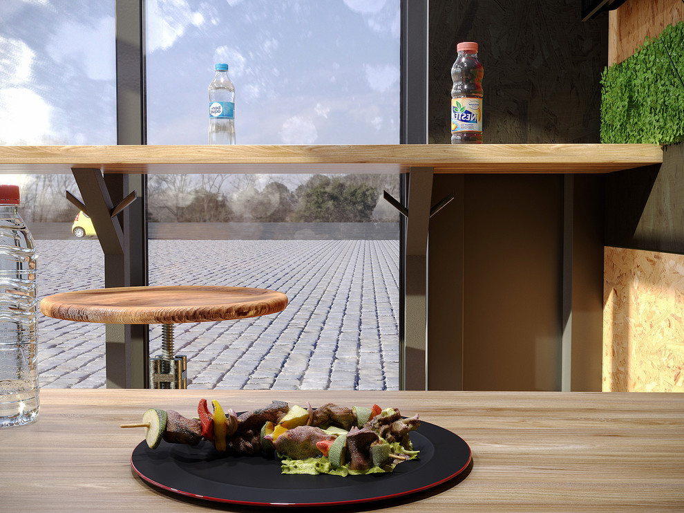 Интерьер киоска для закусочной