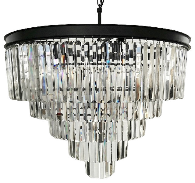 12 Light Luxury Modern Crystal Chandelier Pendant Ceiling Contemporary Chandeliers By Chandeliercrystallights Houzz - Luxurious Crystal Ceiling Light Chandelier Silver