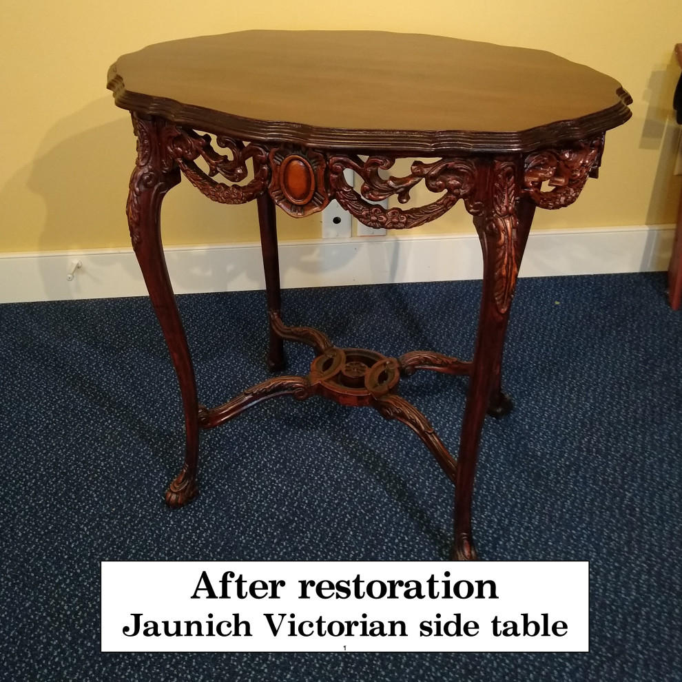 Jaunich Victorian side table restoration