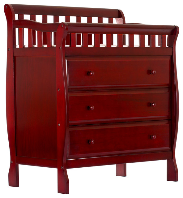 Dream On Me Marcus Changing Table and Dresser, Cherry