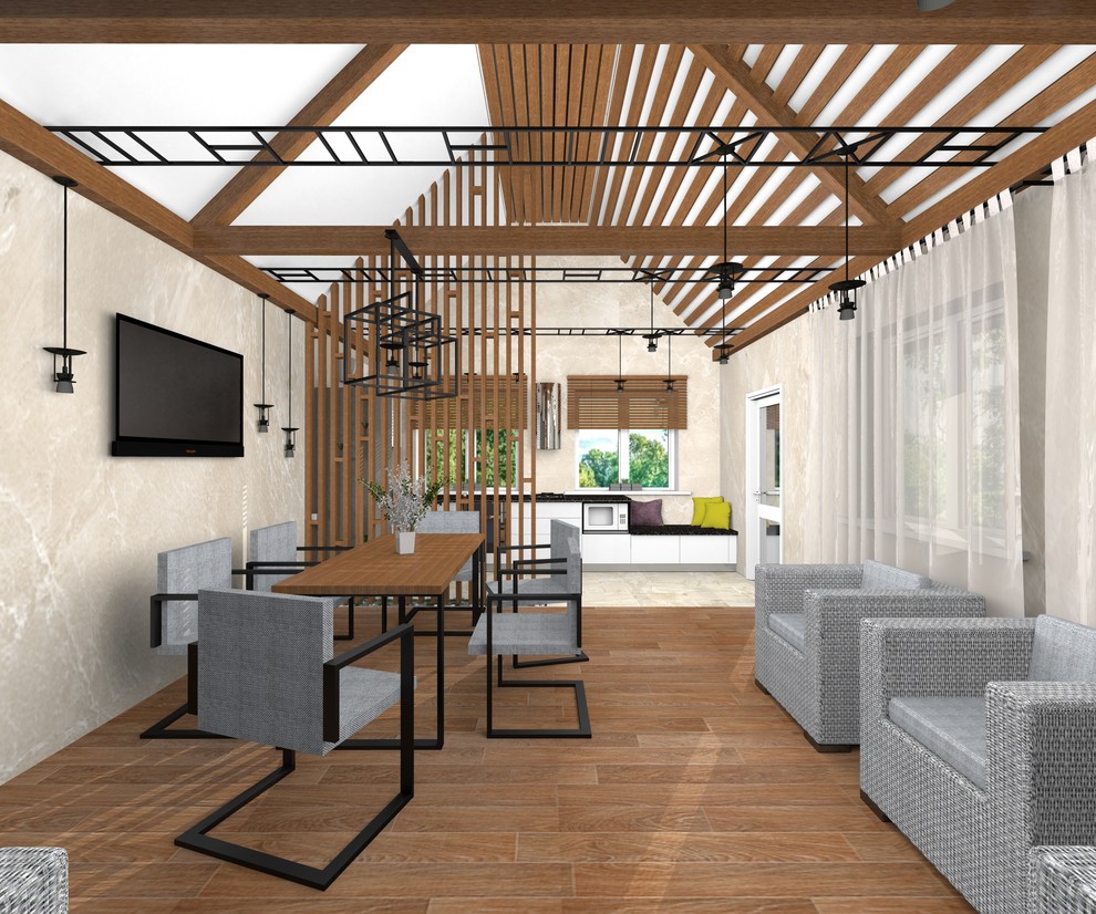 Дизайн-проект летнего домика в городе Чапаевск.