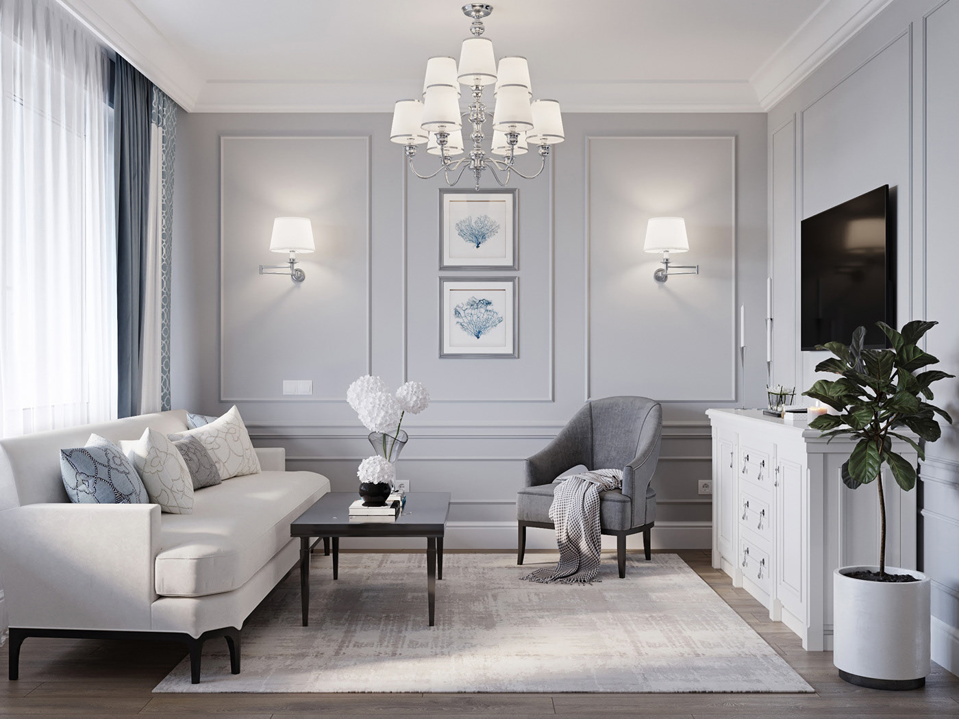 Интерьер Американская классика