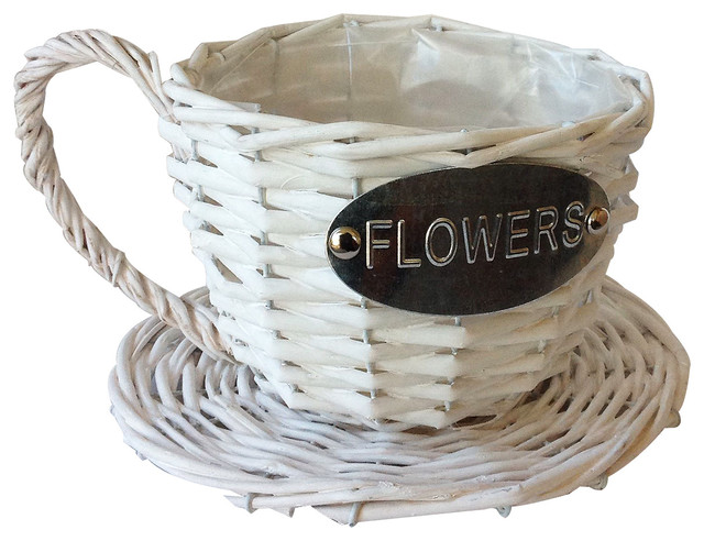 Handmade Wicker Coffee Cup Shaped Basket Craftsman Indoor Pots Handmade Wicker Coffee Cup Shaped Basket Craftsman Indoor Pots And Planters By Goodmanandwife