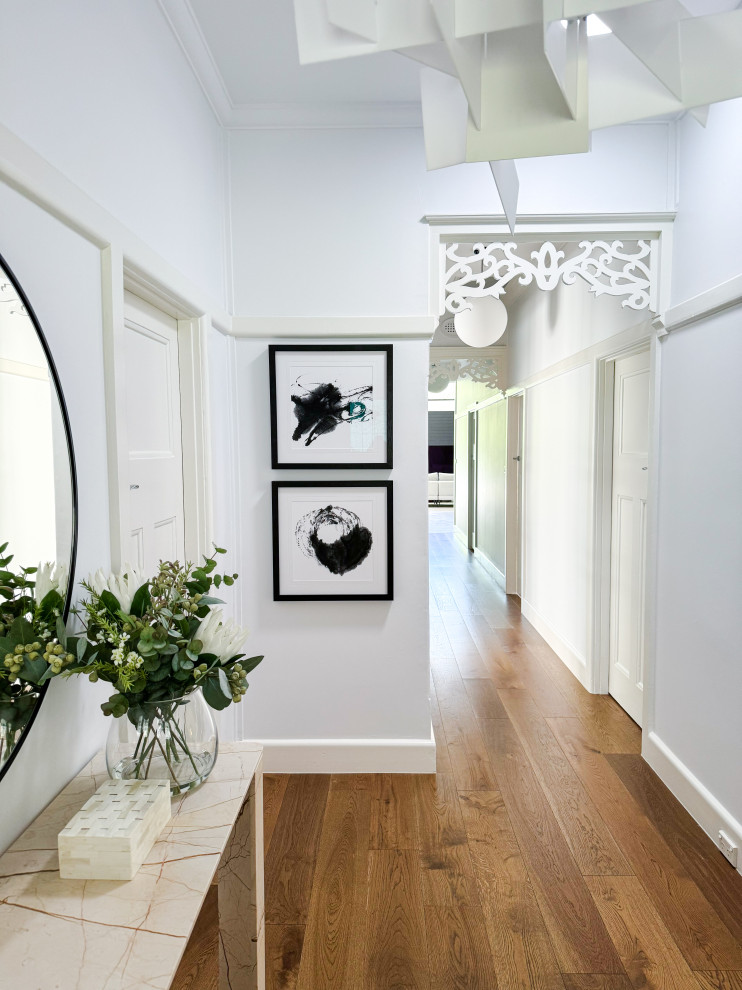 Photo of a contemporary hallway in Melbourne.