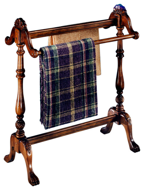 Butler Blanket Stand Plantation Cherry in Light Finish - Traditional ...
