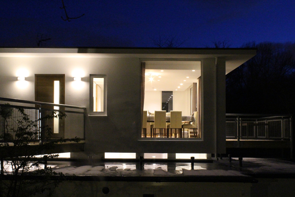 Inspiration for a modern exterior home remodel in Manchester