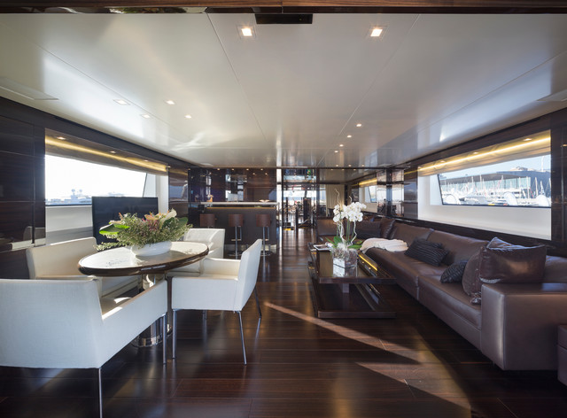 Yachts and Nautical Projects contemporary-living-room