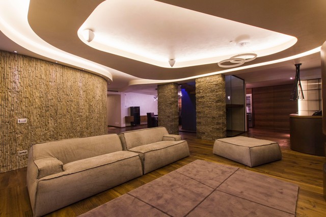 Villa Umbria contemporary-vardagsrum