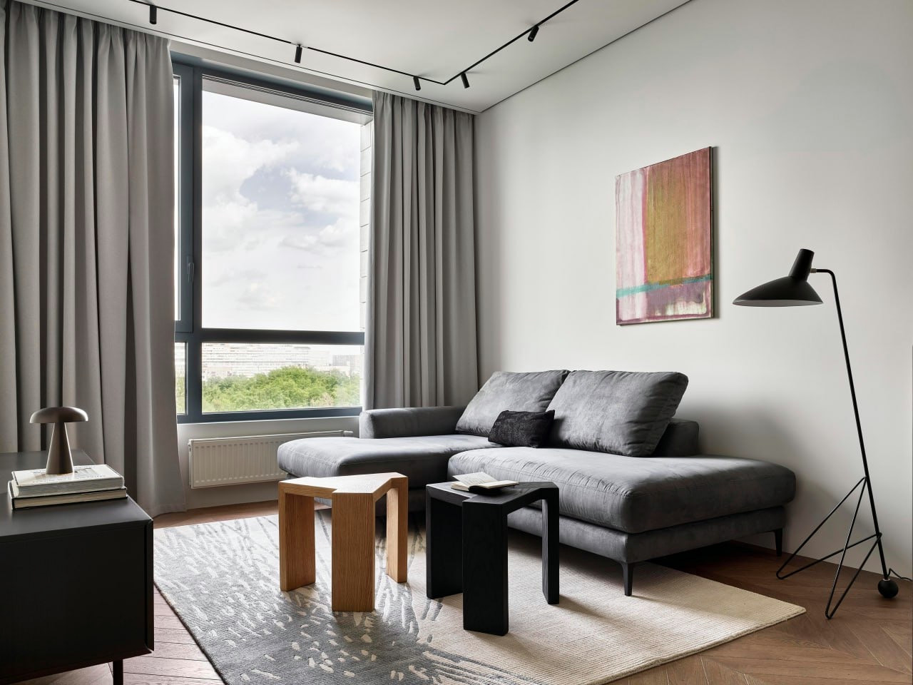 Стильный дизайн квартиры-новостройки.