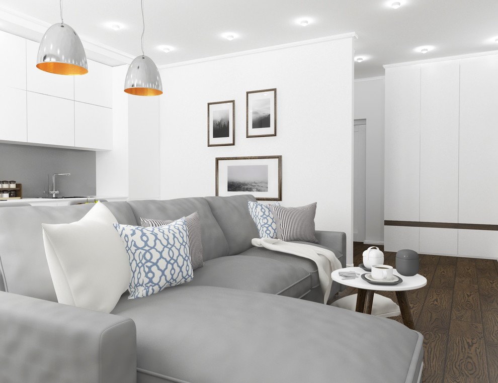 Квартира 55 м2 в ЖК "Западные ворота столицы" в стиле минимализм