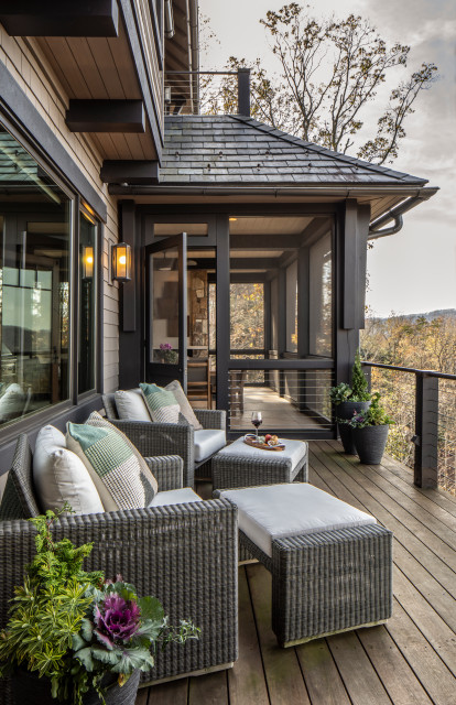 Corby House Renovation rustic-terrace