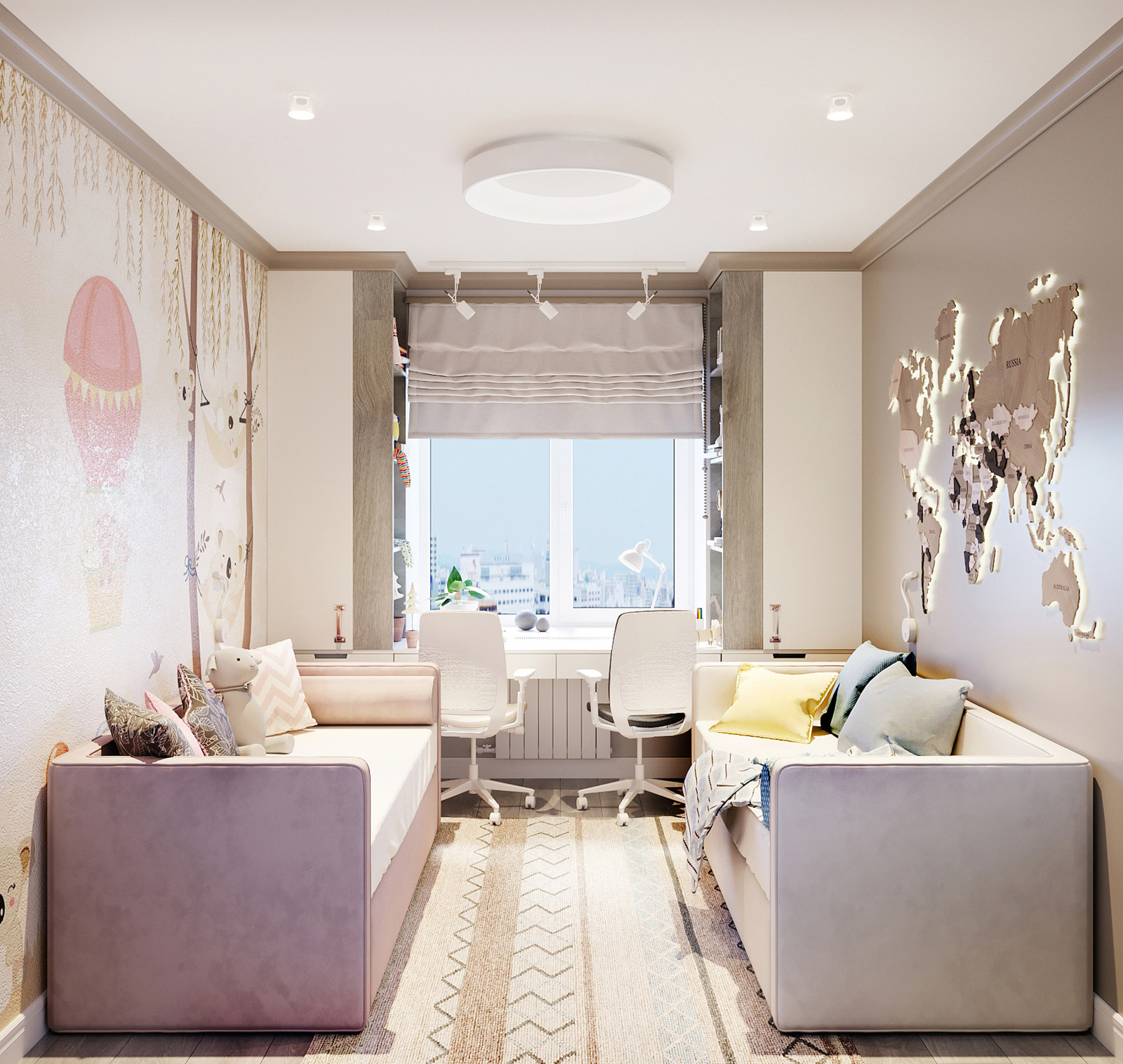 Детская комната из проекта 2к Цветаевой 10