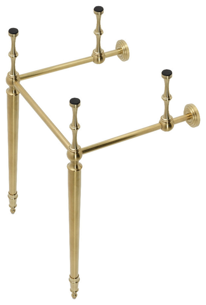 Kingston Brass VPB30167 Edwardian Brass Console Sink Legs, Brushed