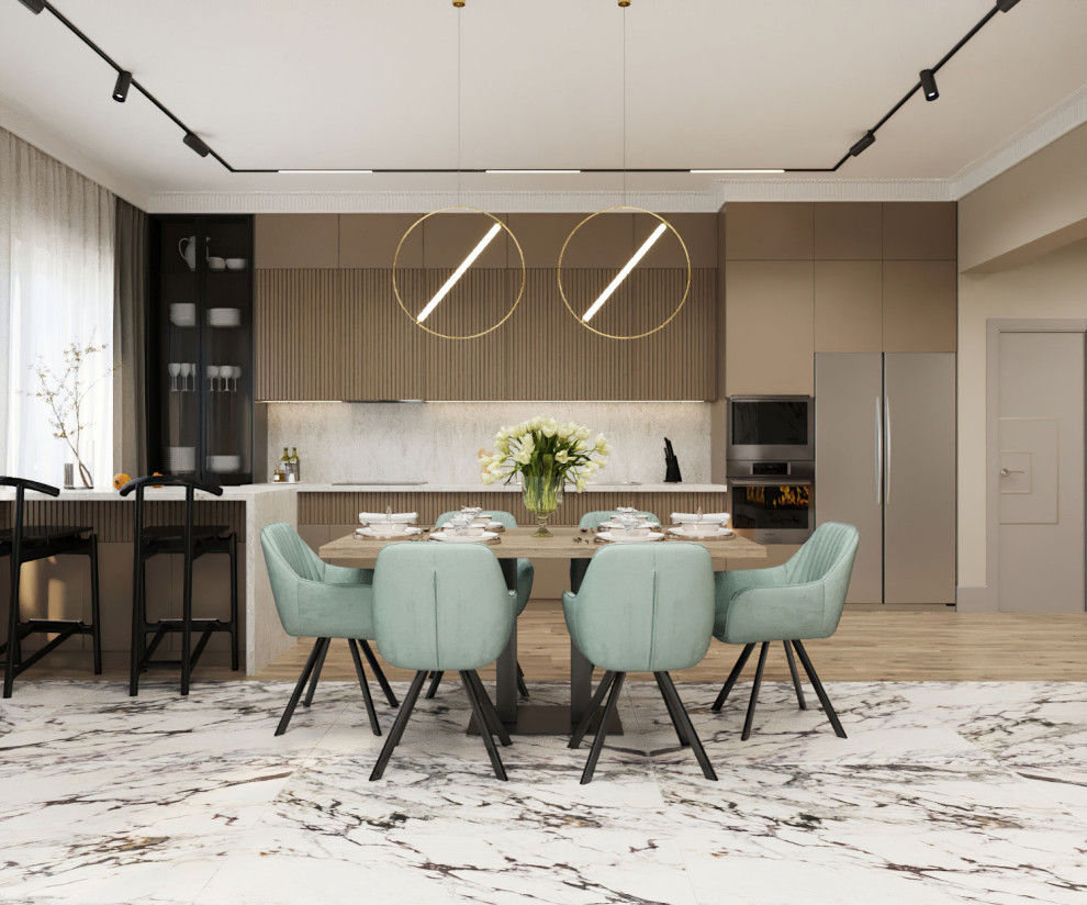 Двухэтажный дом для большой семьи