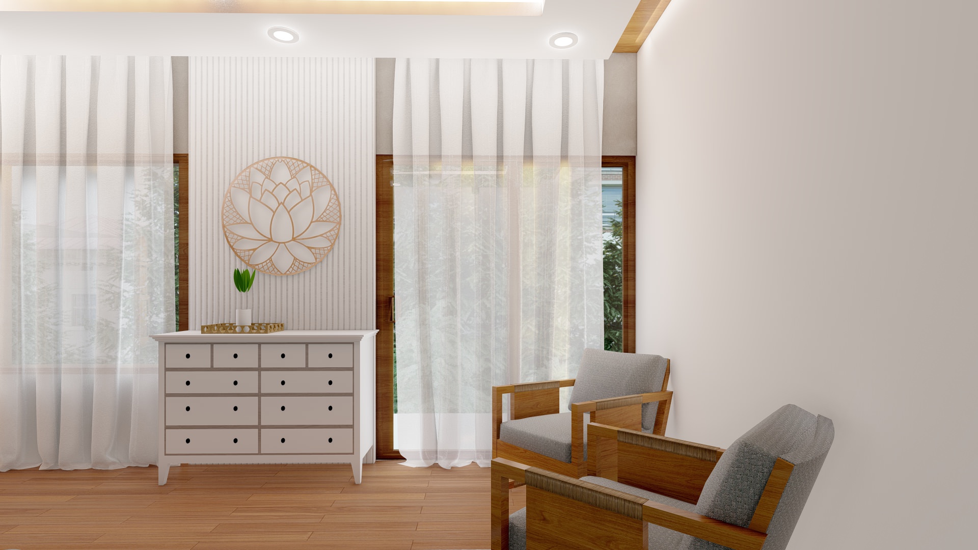 Eclectic Master Bedroom Renovation in Wimbledon