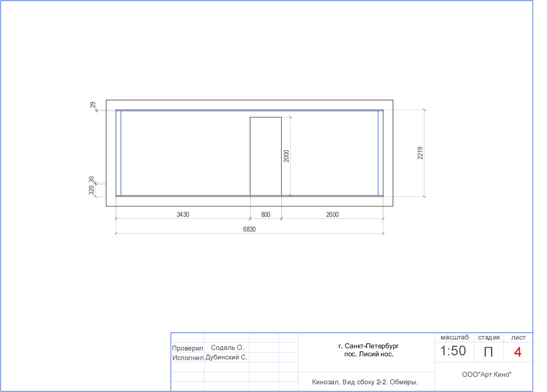 Кинозал в Лисьем Носу