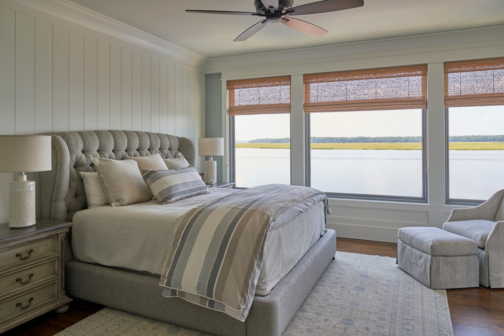 Inspiration for a beach style bedroom in Atlanta.